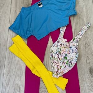 80s Womens workout Costume